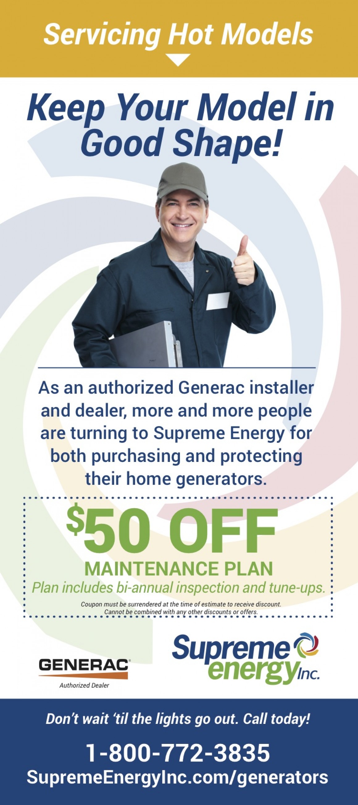 Supreme Energy Bookmark Ads