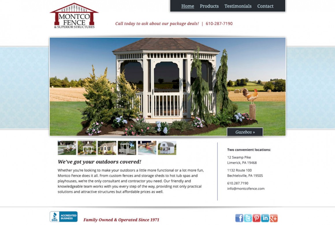Montco Fence Website & Brochure